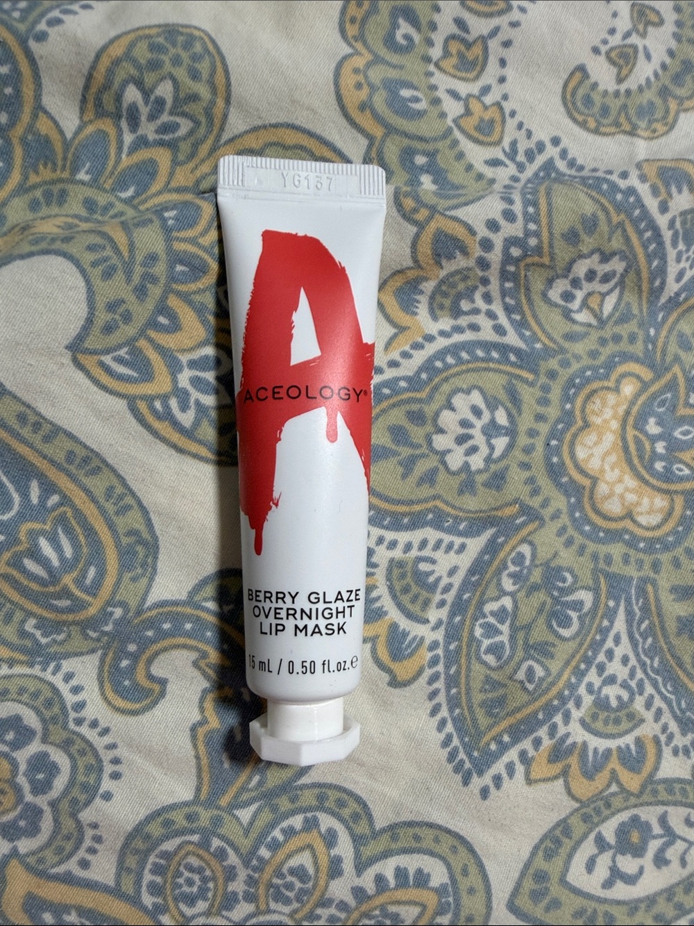 Berry Glaze Overnight Lip Mask – White Tube with Red Accent